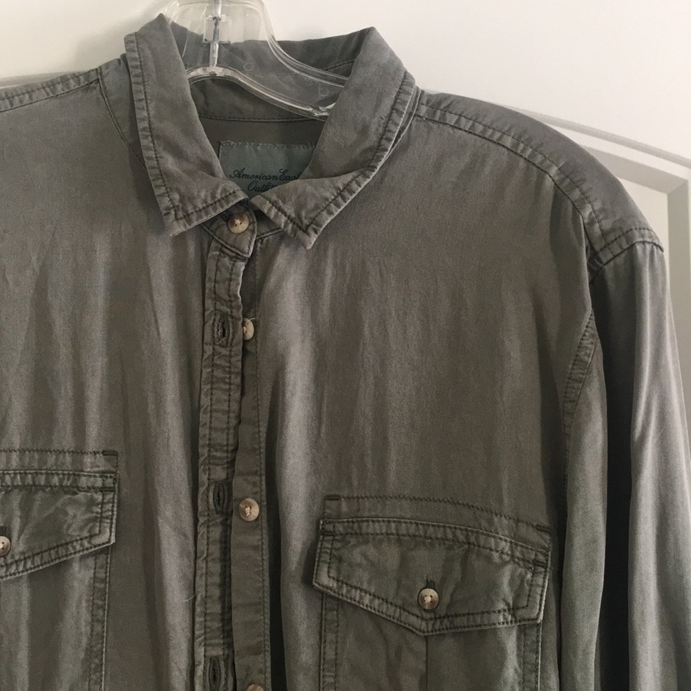 Green Button-down Shirt